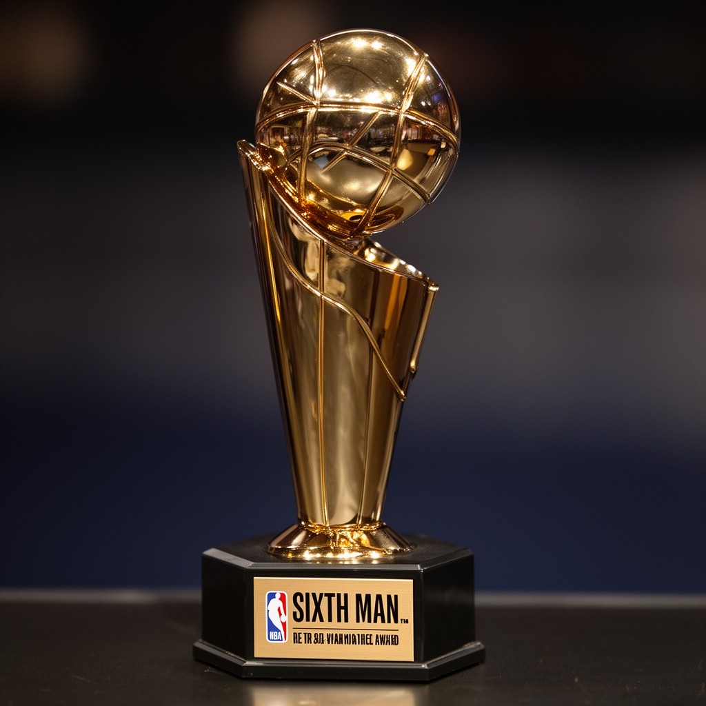 AI-generated illustration of NBA Sixth Man of the Year Award