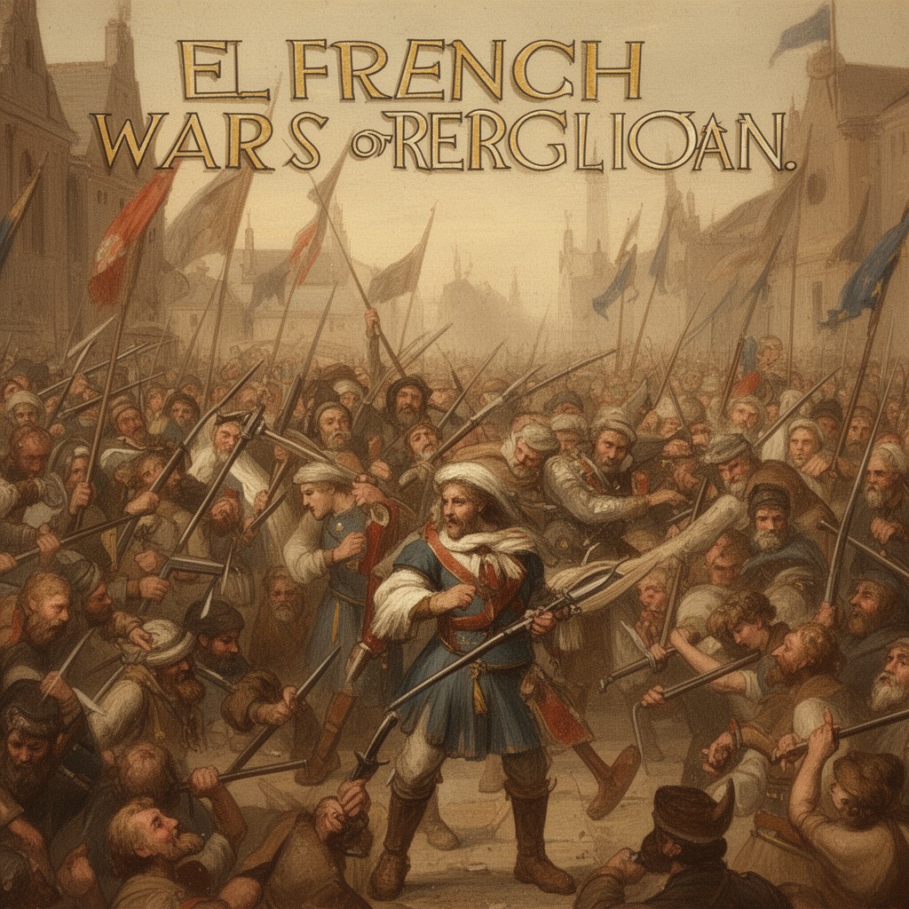 AI-generated illustration of French Wars of Religion