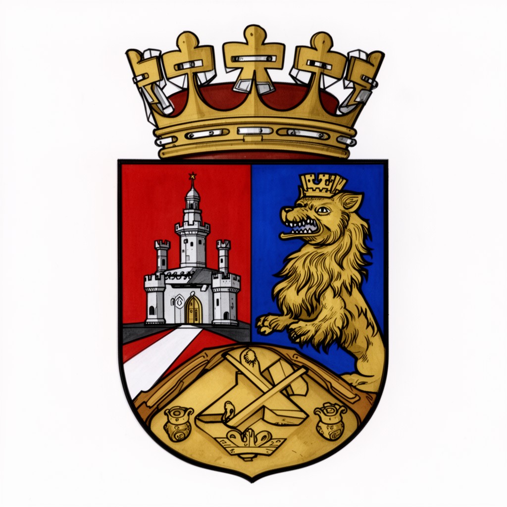 AI-generated illustration of Coat of arms of Groningen (province)
