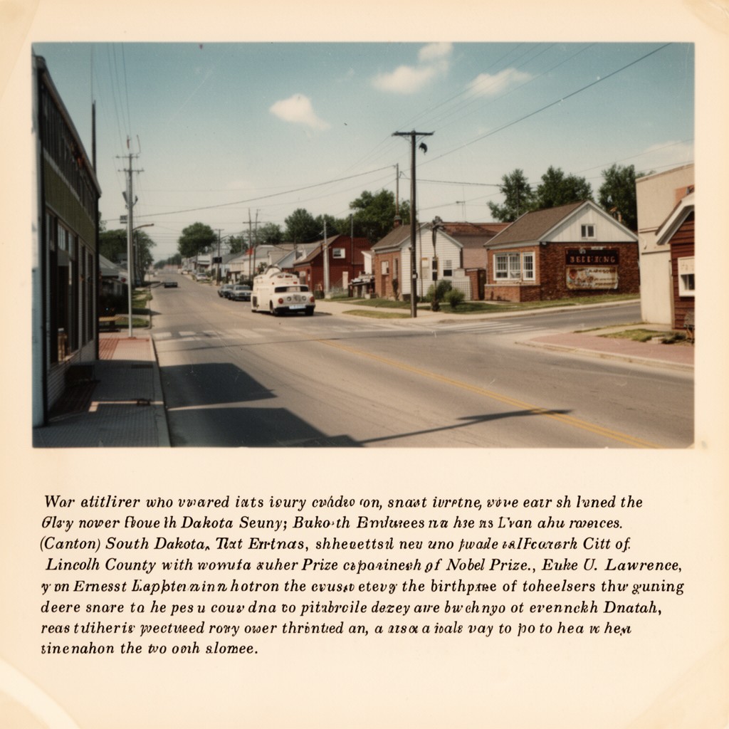 AI-generated illustration of Canton, South Dakota, United States