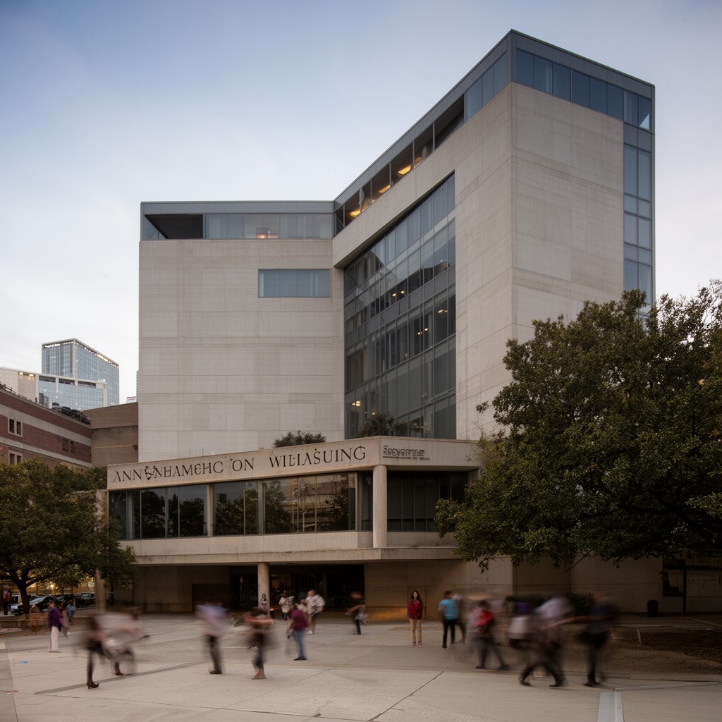 AI-generated illustration of Annenberg School for Communication