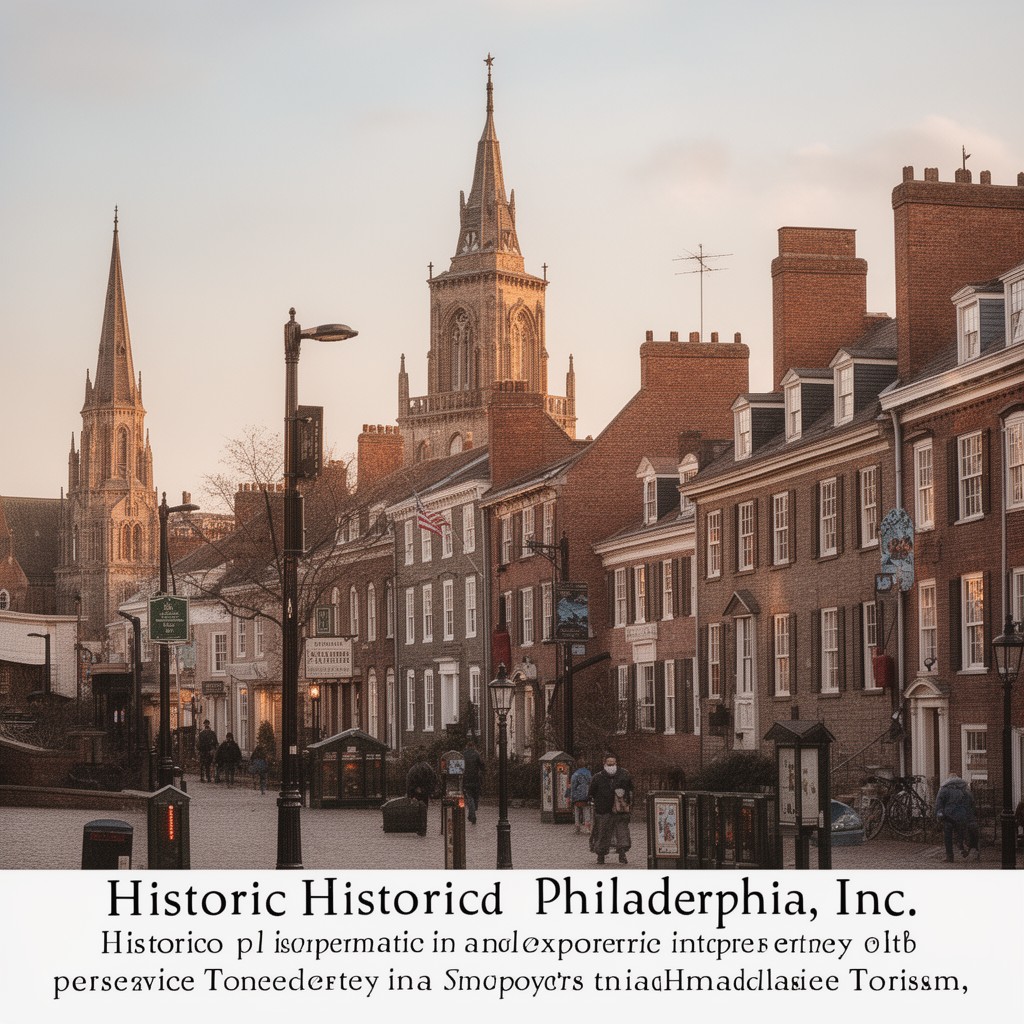 AI-generated illustration of Historic Philadelphia, Inc.