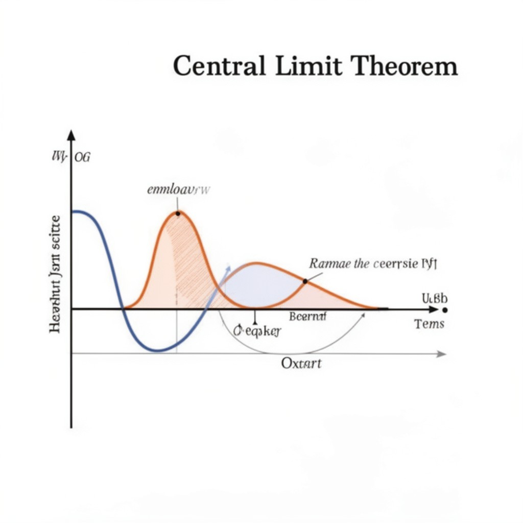 AI-generated illustration of central limit theorem