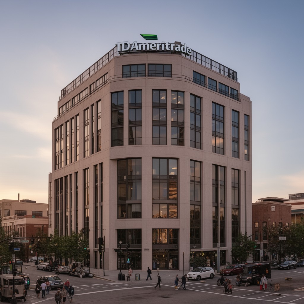 AI-generated illustration of TD Ameritrade (historical headquarters)