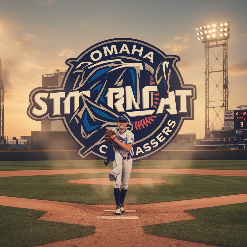 AI-generated illustration of Omaha Storm Chasers