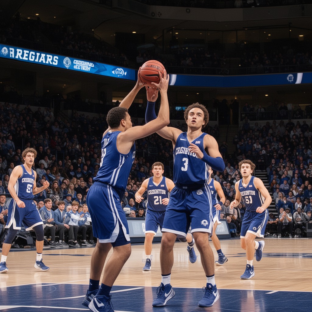 AI-generated illustration of Creighton Bluejays
