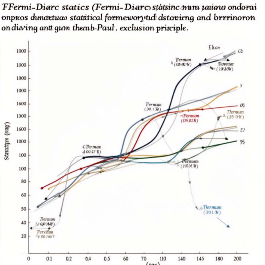 AI-generated illustration of Fermi–Dirac statistics