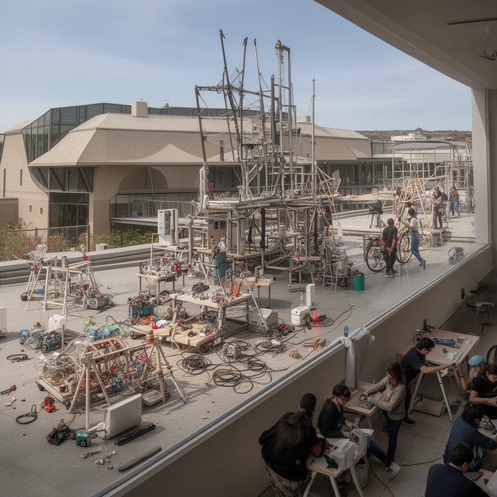 AI-generated illustration of Center for Engineering Innovation and Design