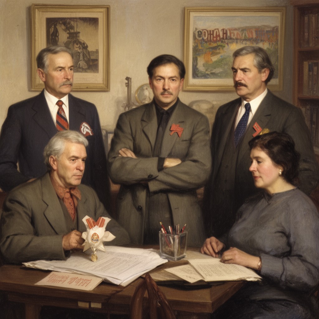 AI-generated illustration of People's Artist of the USSR