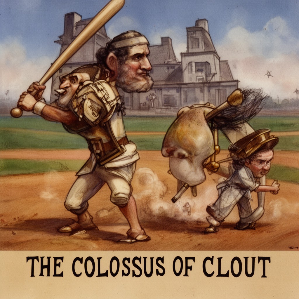AI-generated illustration of The Colossus of Clout