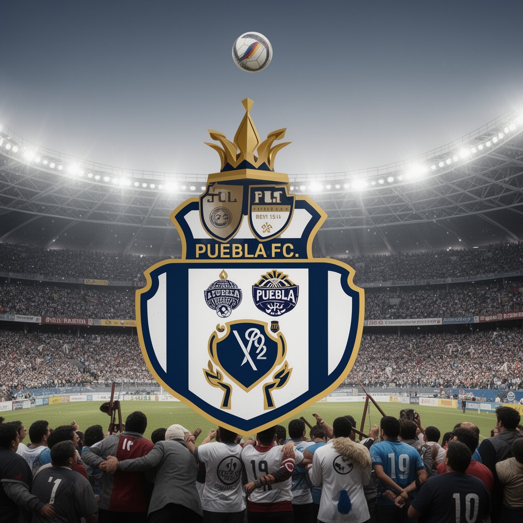 AI-generated illustration of Puebla FC