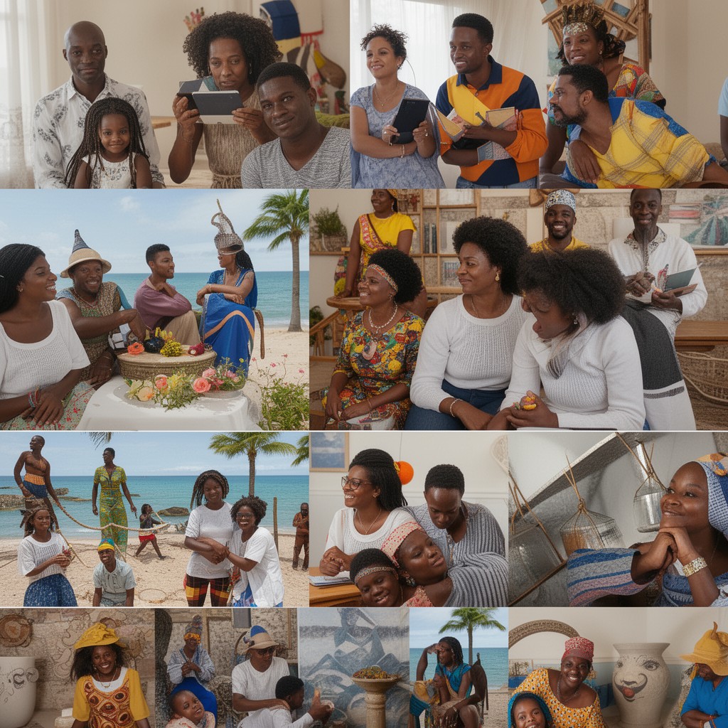 AI-generated illustration of Dutch Caribbean diaspora
