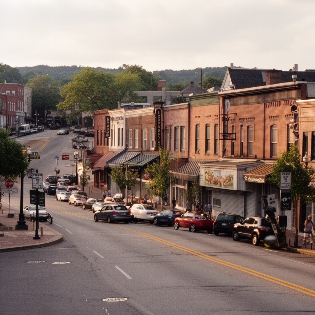 AI-generated illustration of Lancaster, Ohio, United States