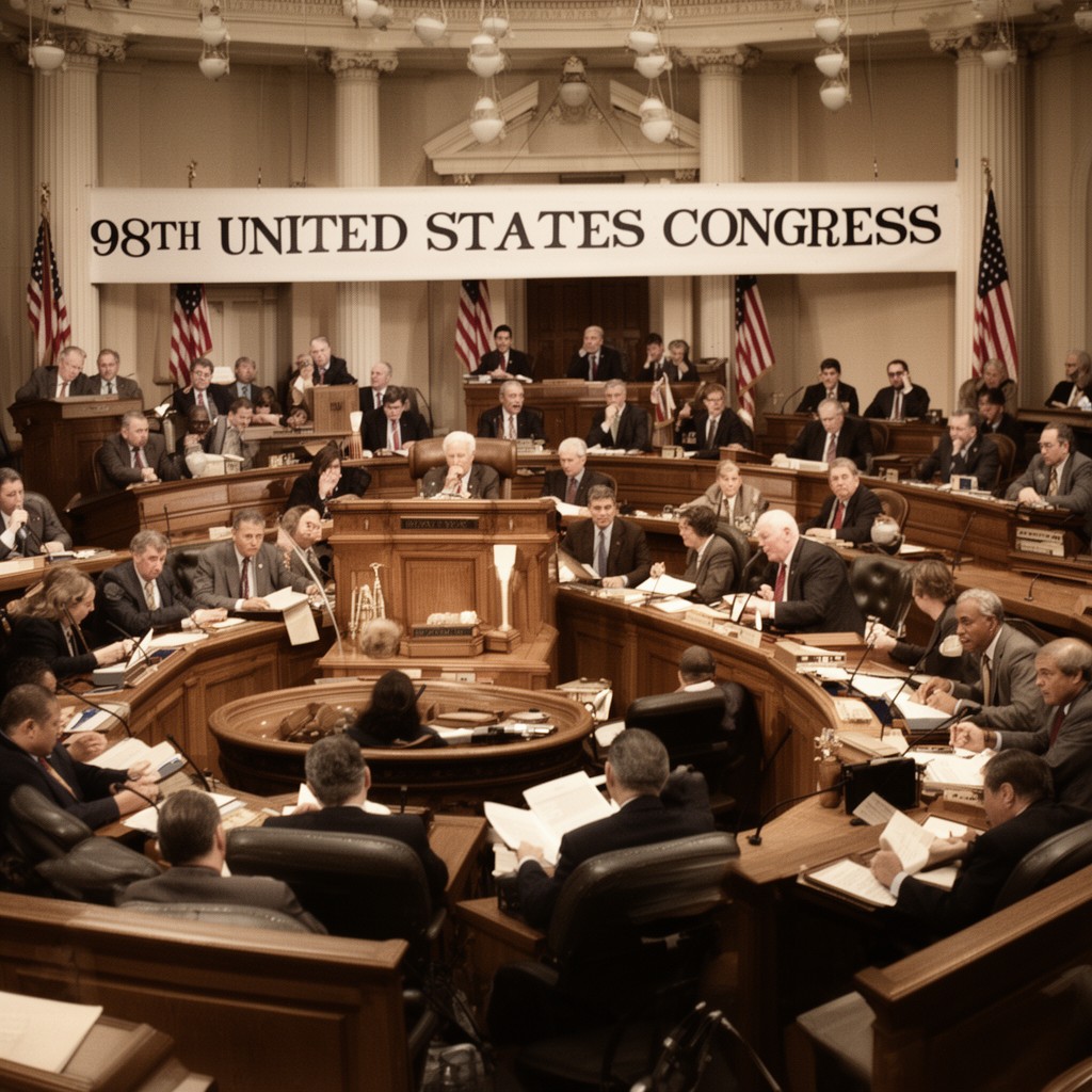 AI-generated illustration of 98th United States Congress
