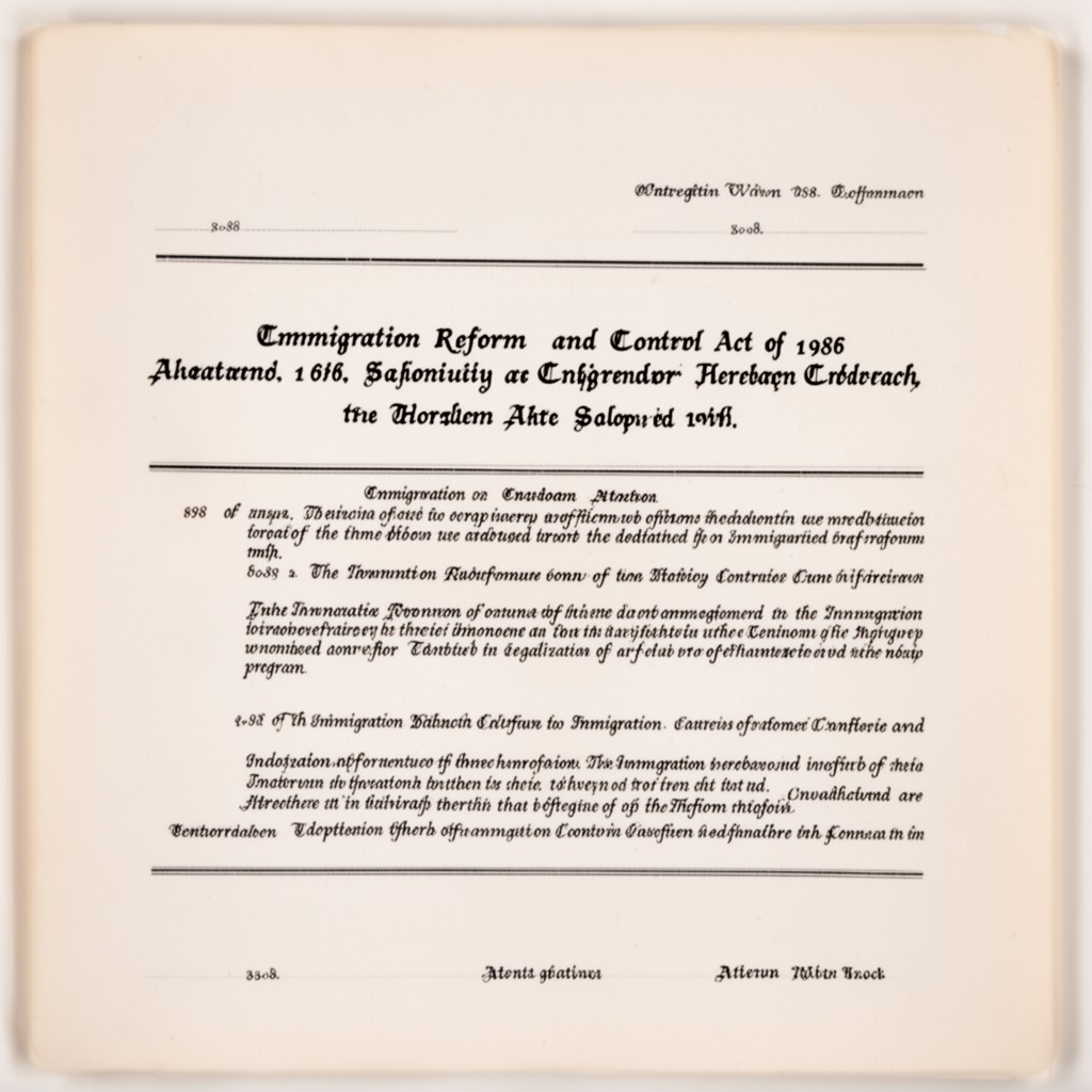 AI-generated illustration of Immigration Reform and Control Act of 1986