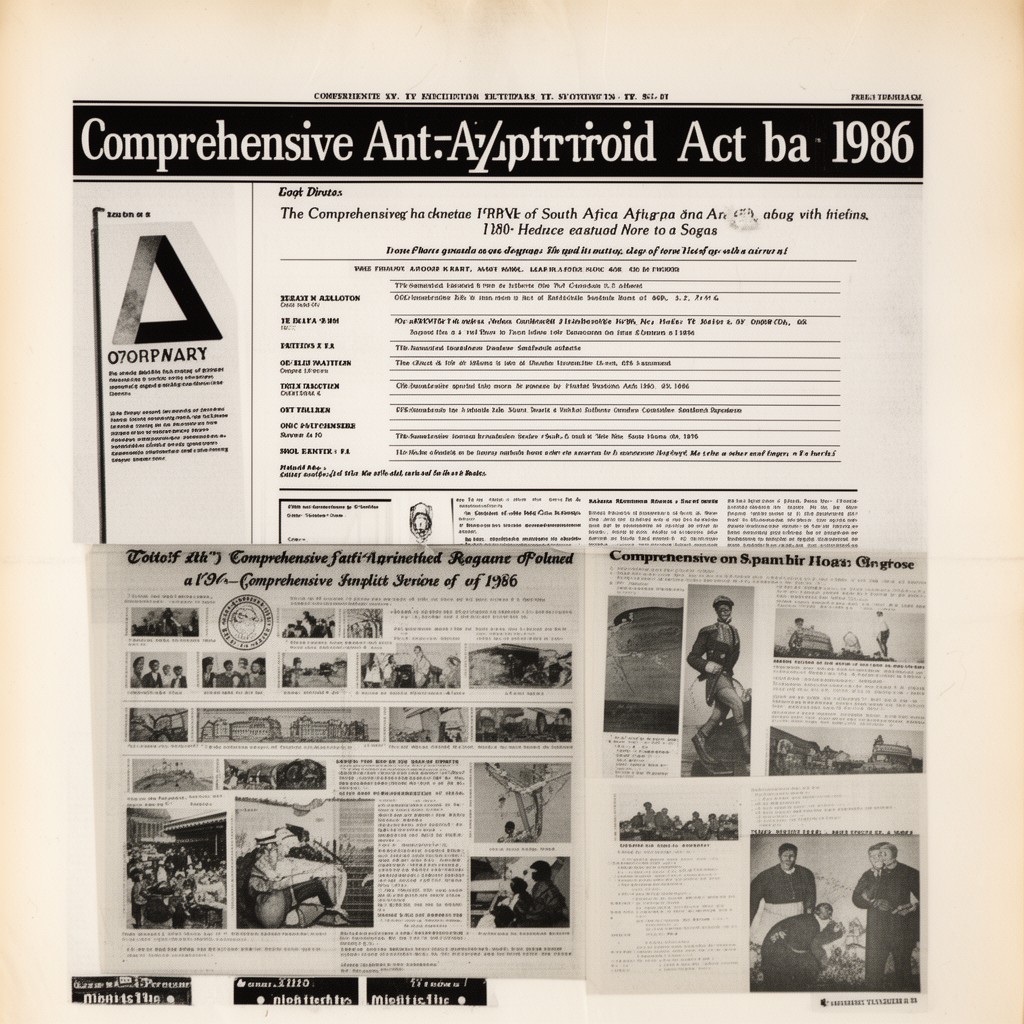 AI-generated illustration of Comprehensive Anti-Apartheid Act of 1986