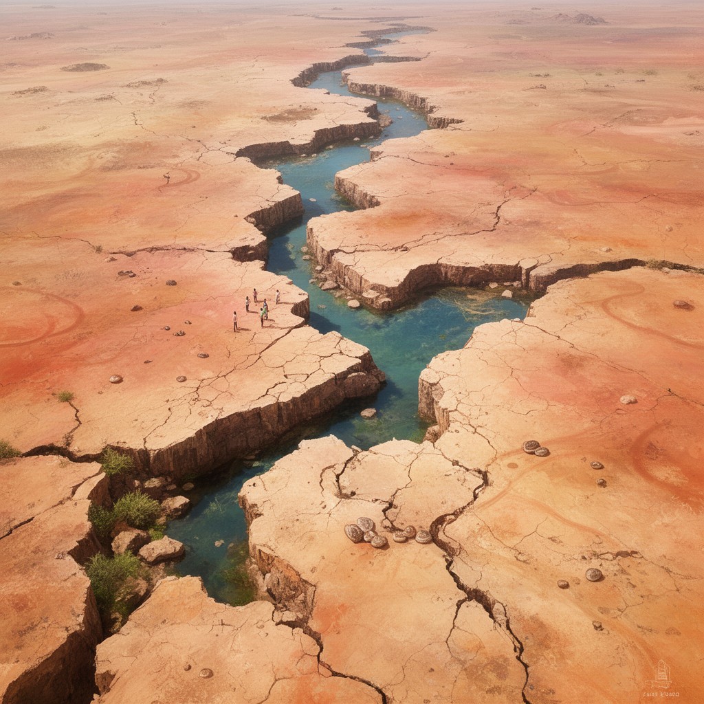 AI-generated illustration of Afar Triangle