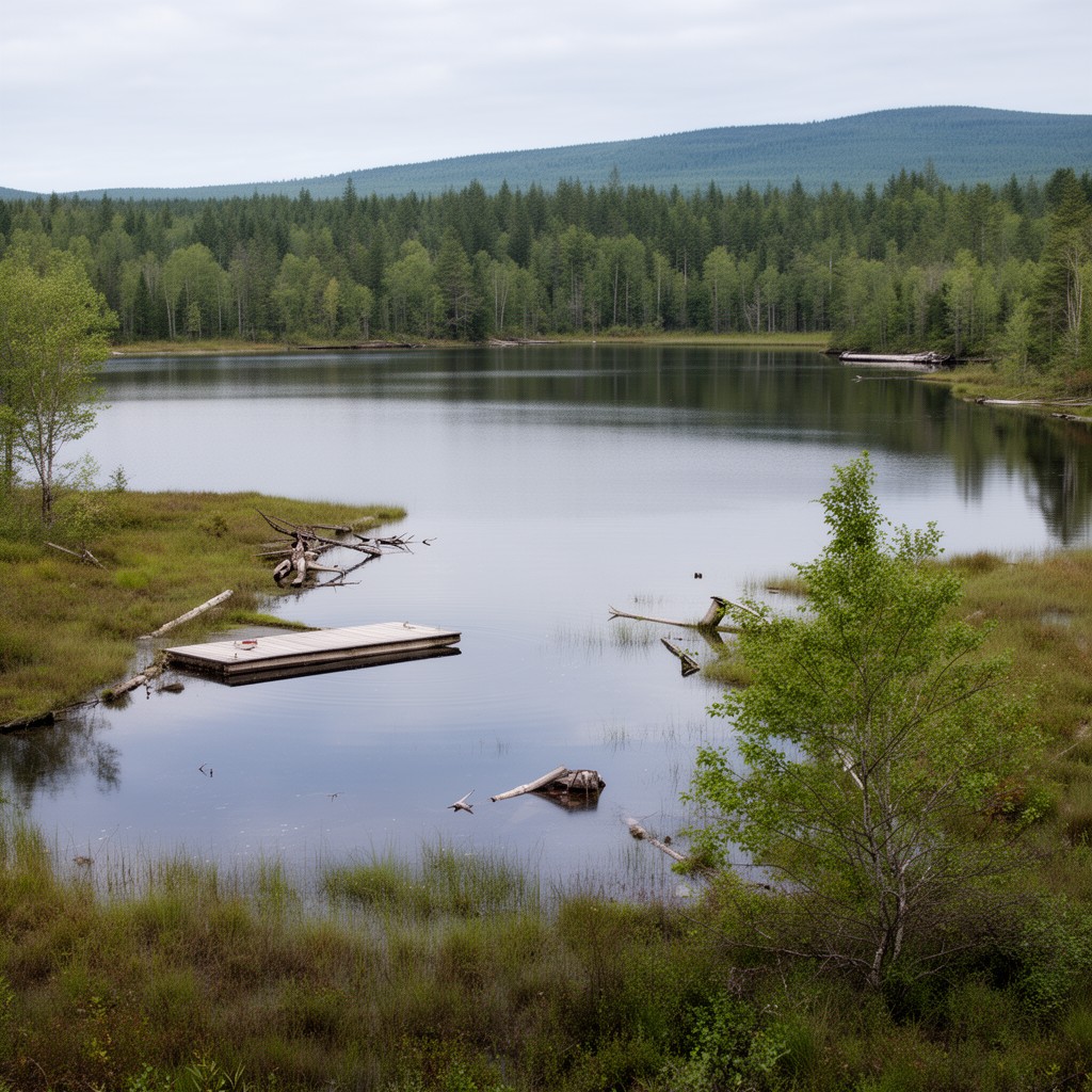 AI-generated illustration of Keewaydin Lake