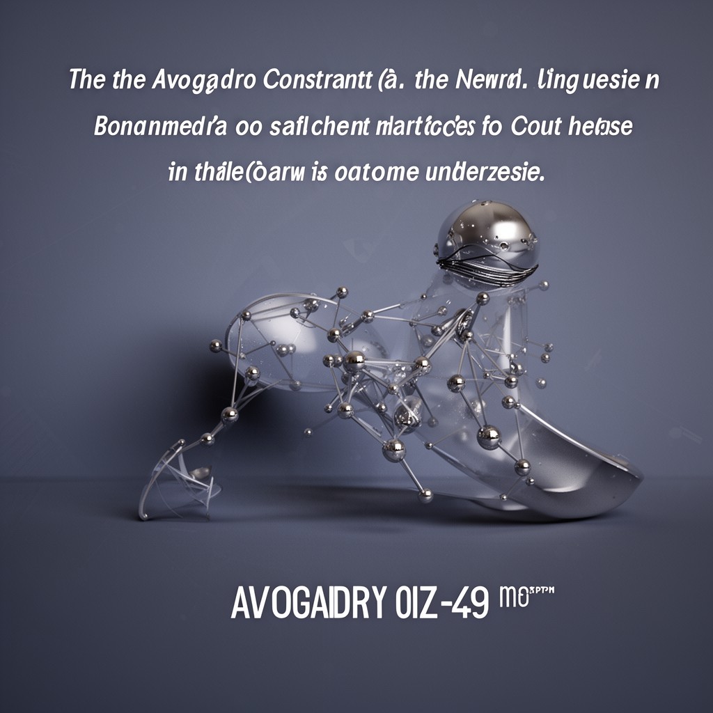 AI-generated illustration of Avogadro constant
