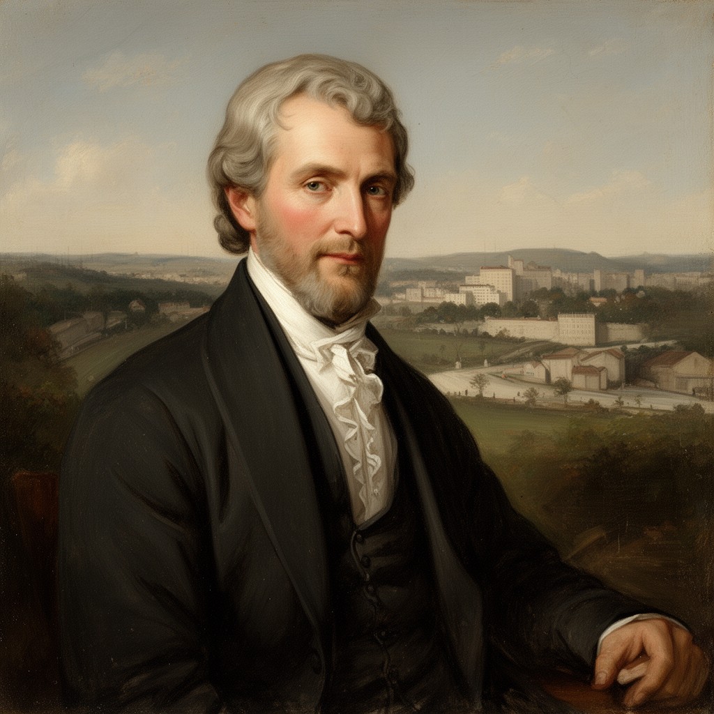 AI-generated illustration of Moses Cleaveland