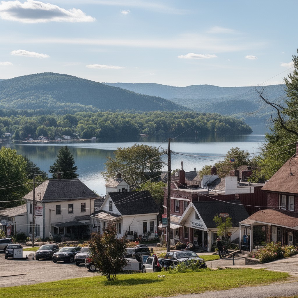 AI-generated illustration of Schroon, New York