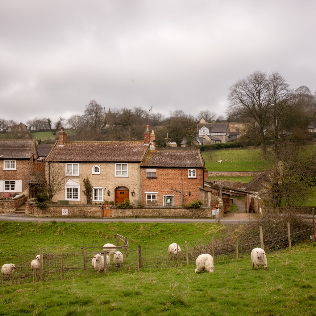AI-generated illustration of Woolsthorpe-by-Colsterworth