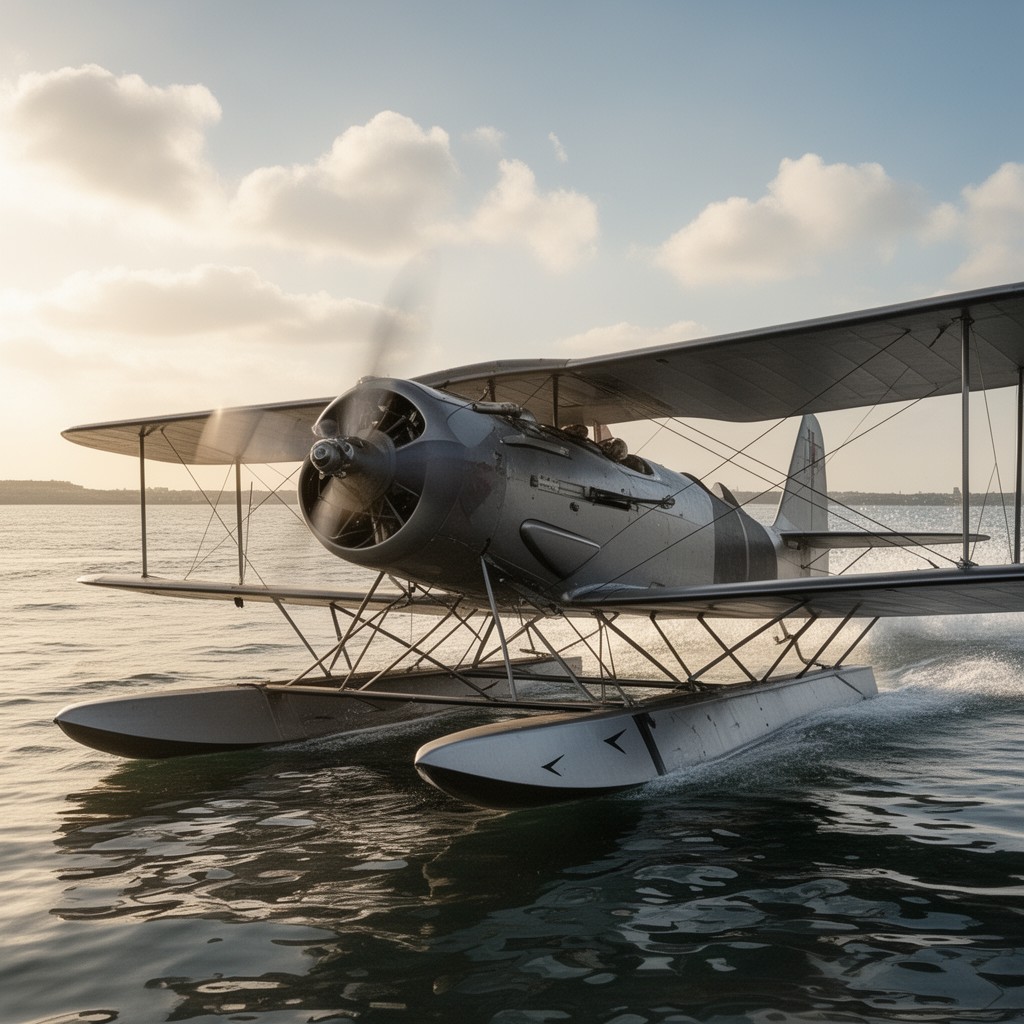 AI-generated illustration of Supermarine S.5