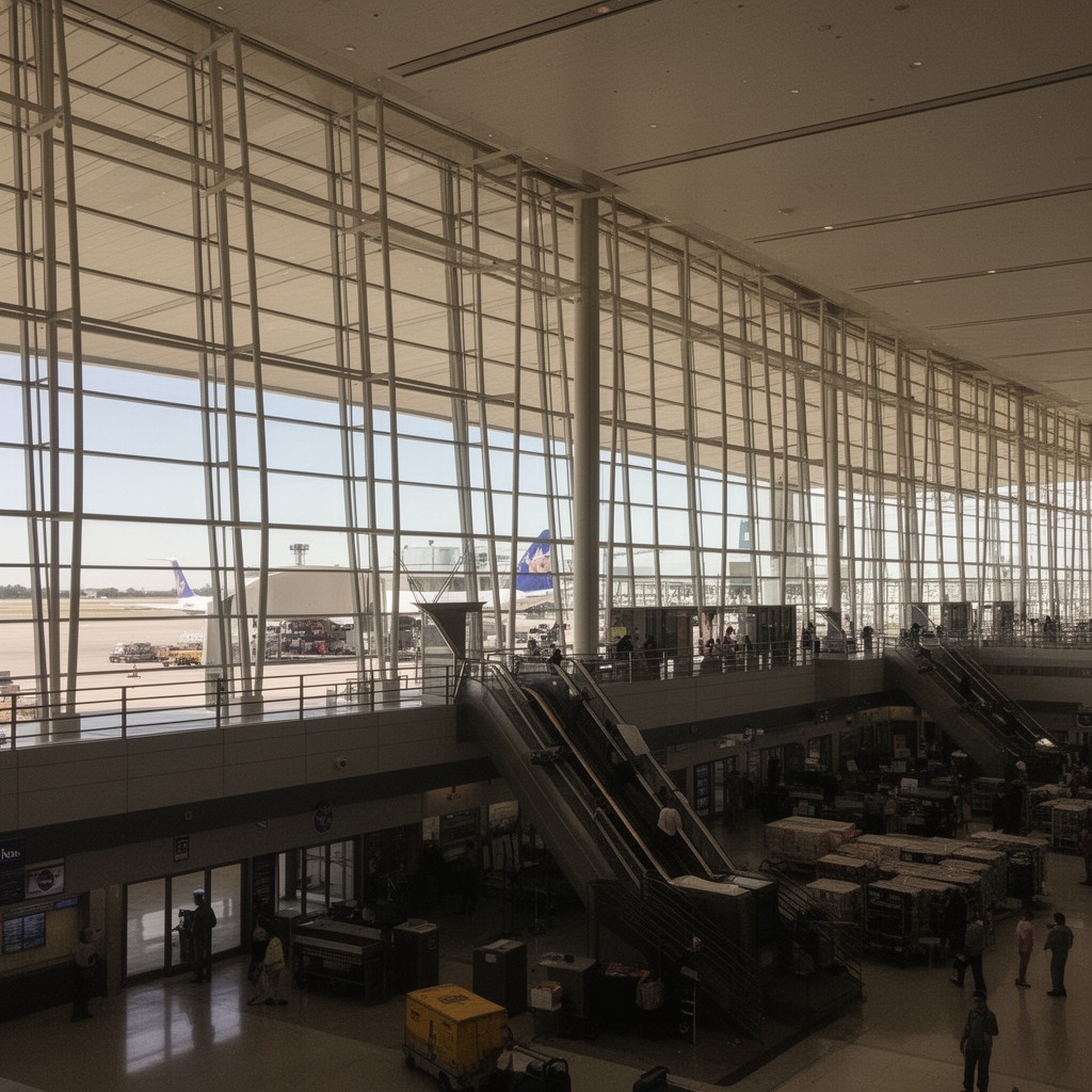 AI-generated illustration of Memphis International Airport