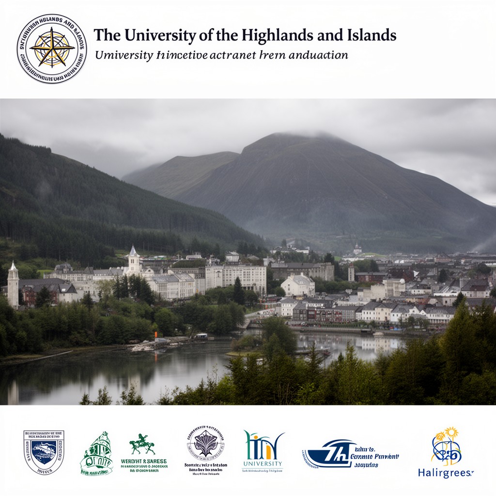 AI-generated illustration of University of the Highlands and Islands