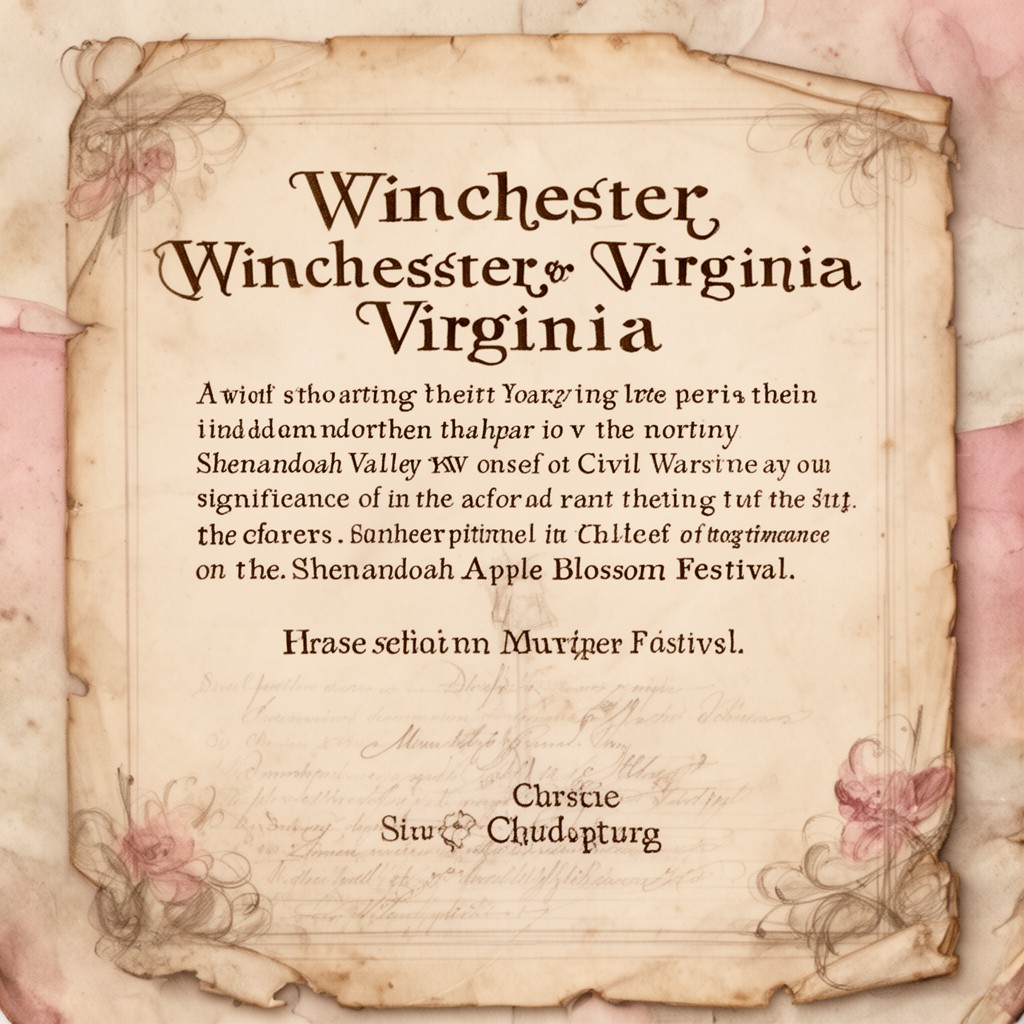 AI-generated illustration of Winchester, Virginia