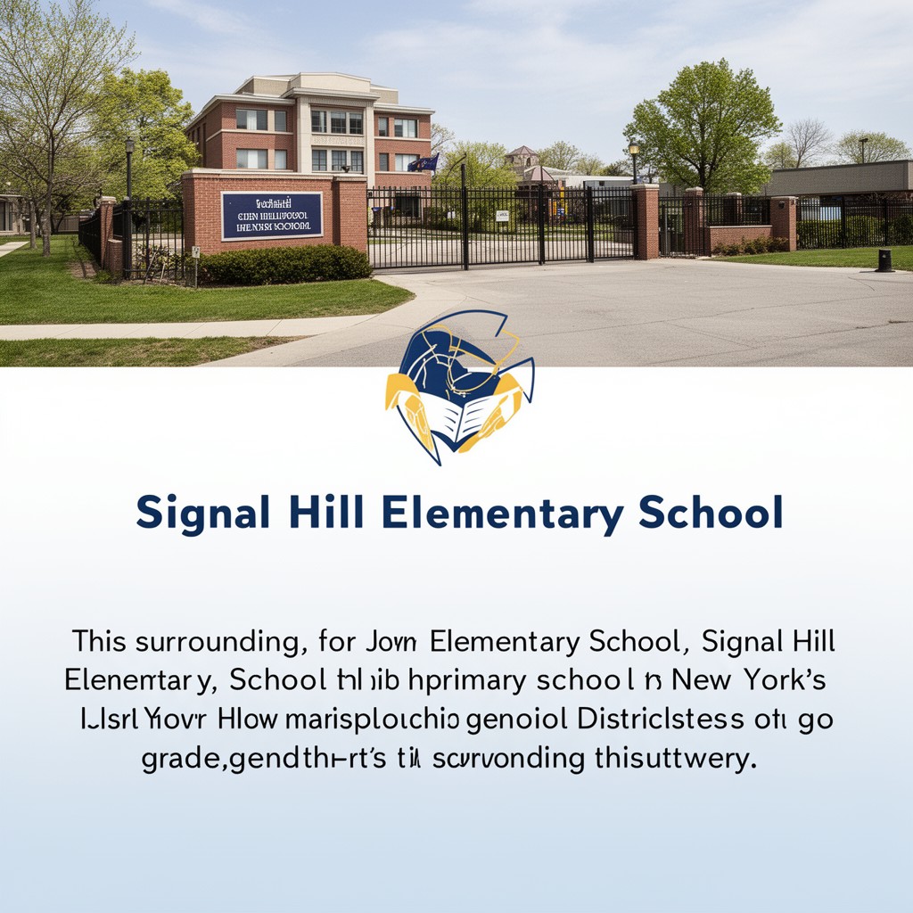 AI-generated illustration of Signal Hill Elementary School