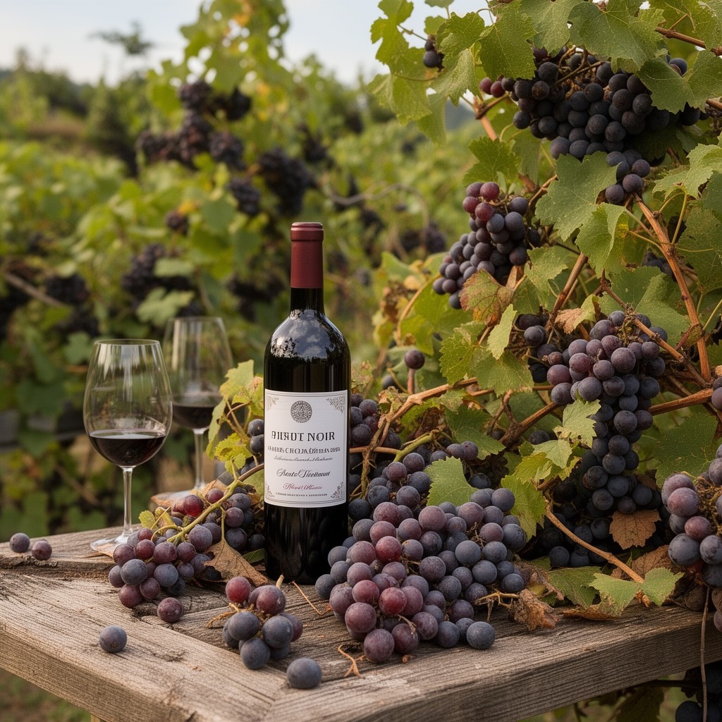 AI-generated illustration of Pinot Noir