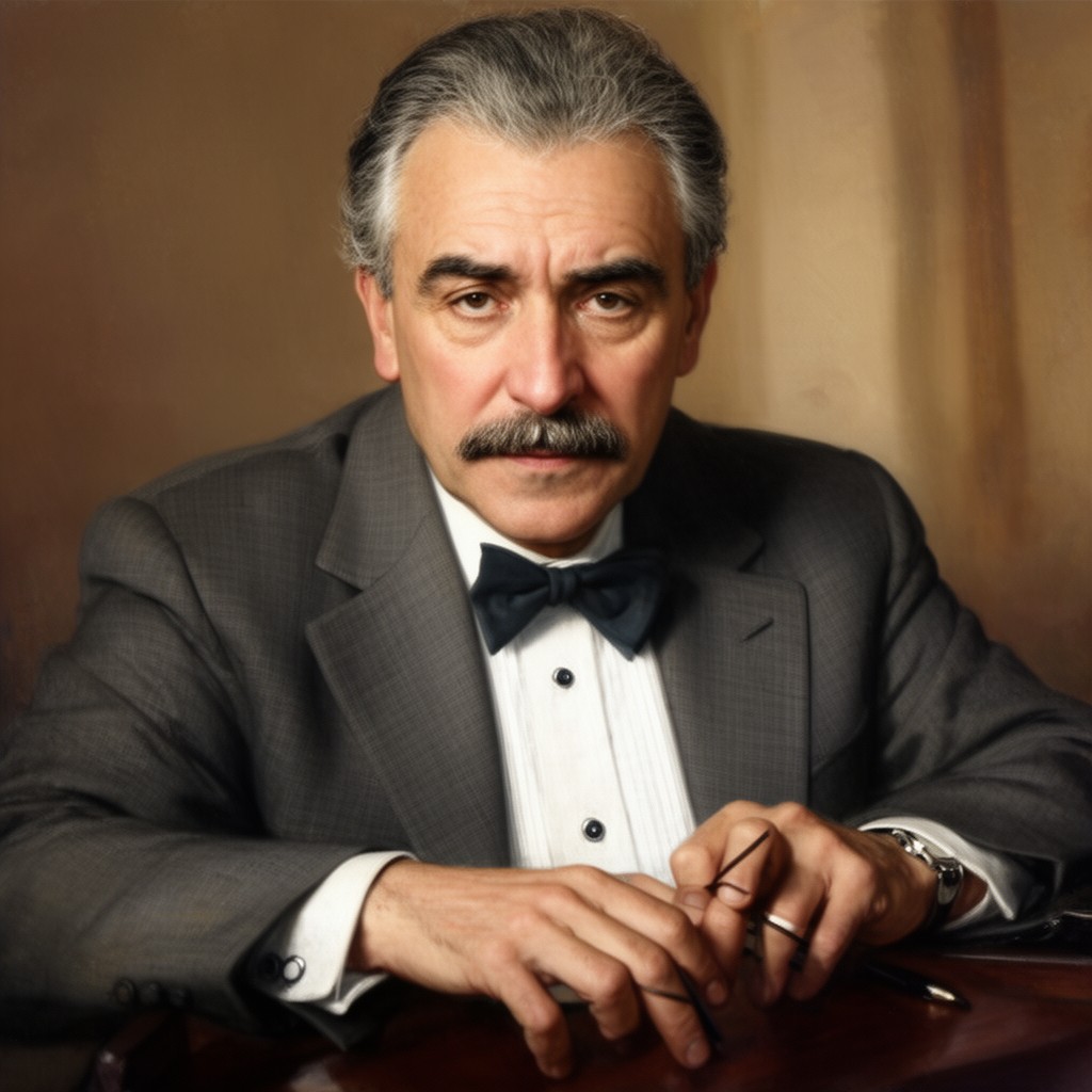 AI-generated illustration of Osman Zeki Üngör