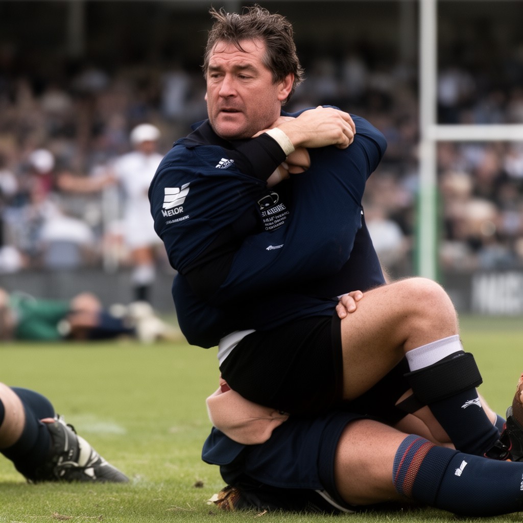 AI-generated illustration of Colin Meads