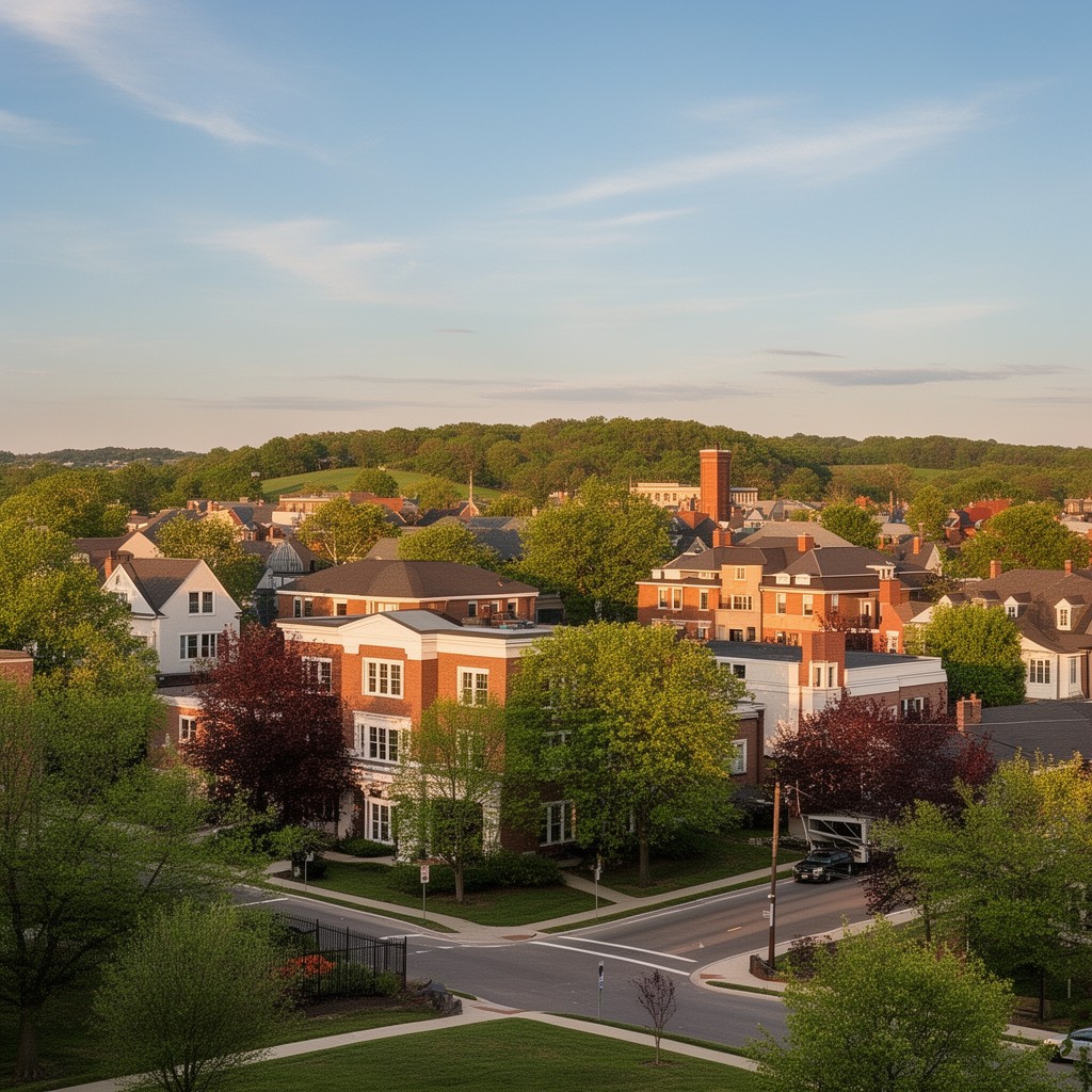 AI-generated illustration of Wyomissing, Pennsylvania