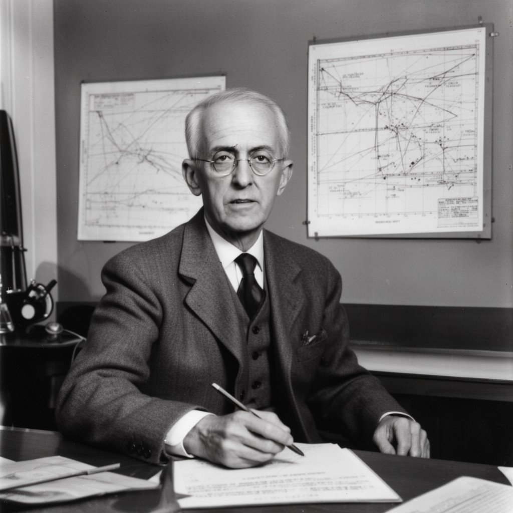 AI-generated illustration of Henry Norris Russell