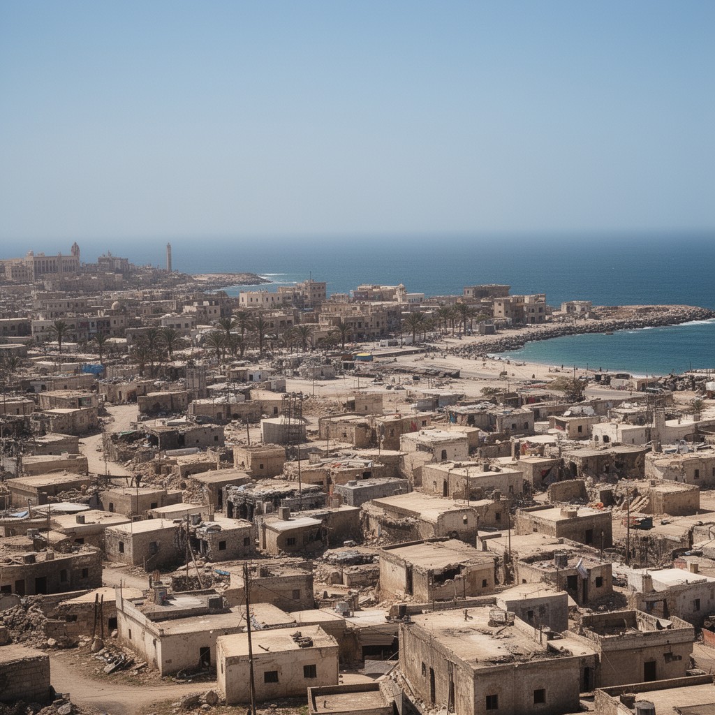 AI-generated illustration of Derna
