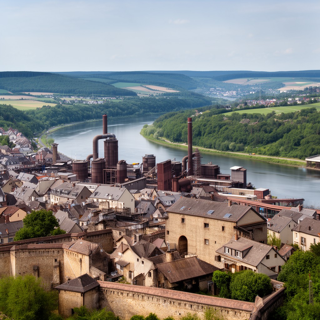 AI-generated illustration of Moselle department