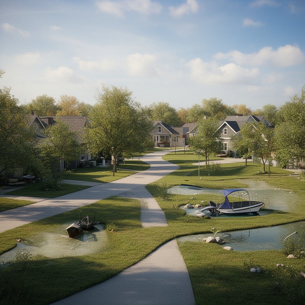 AI-generated illustration of Darien, Illinois