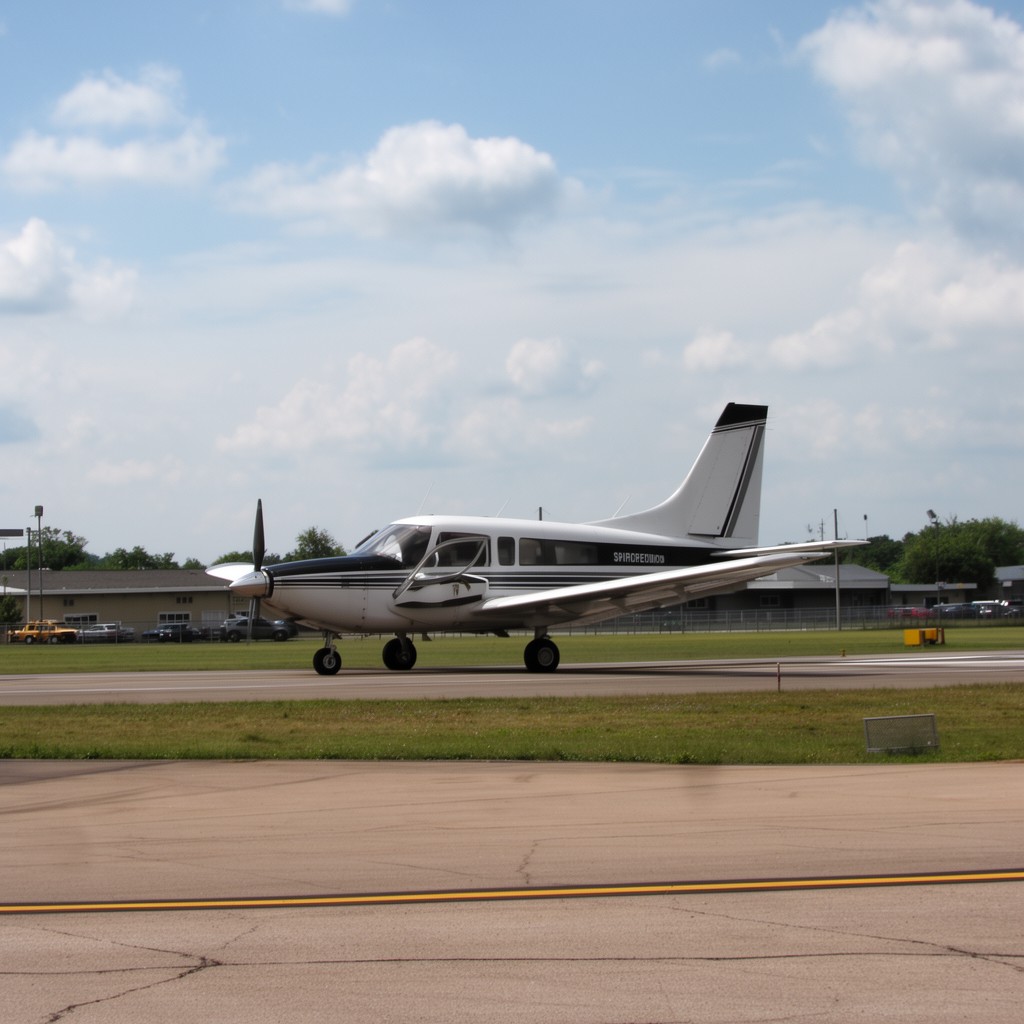 AI-generated illustration of Springfield–Beckley Municipal Airport