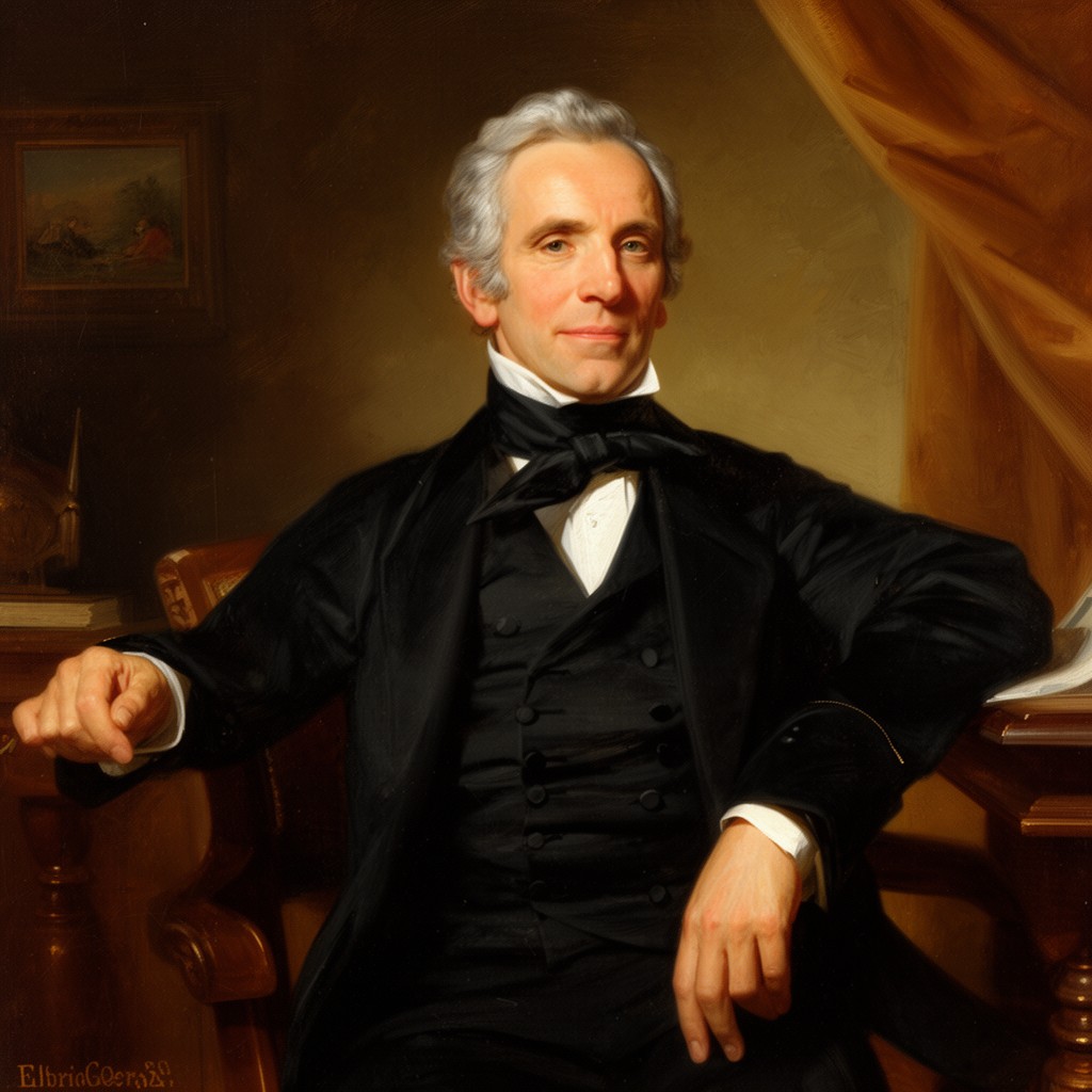 AI-generated illustration of Elbridge Gerry