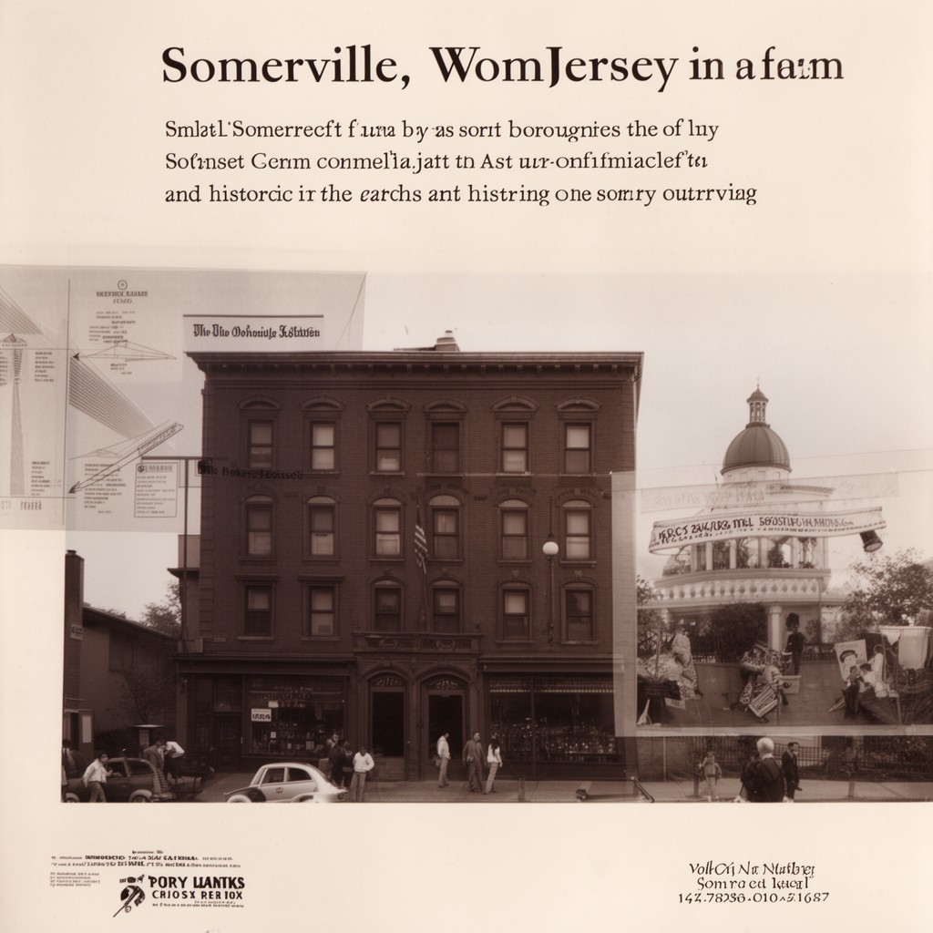 AI-generated illustration of Somerville, New Jersey