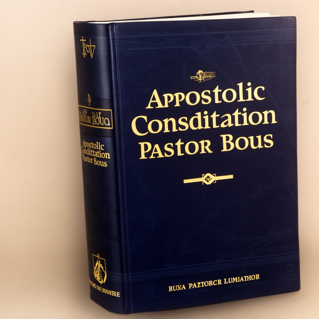 AI-generated illustration of Apostolic Constitution Pastor Bonus