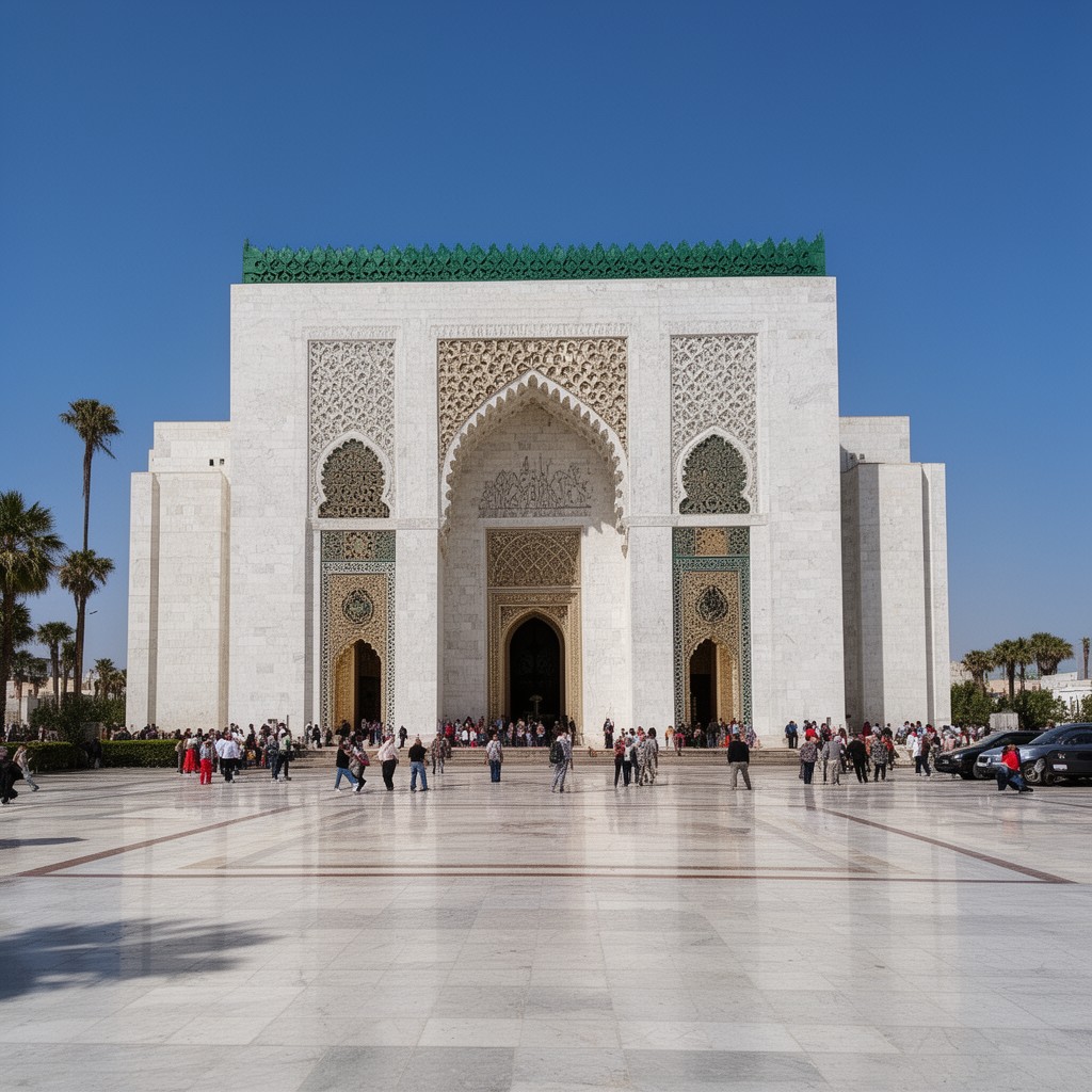 AI-generated illustration of Mausoleum of Mohammed V