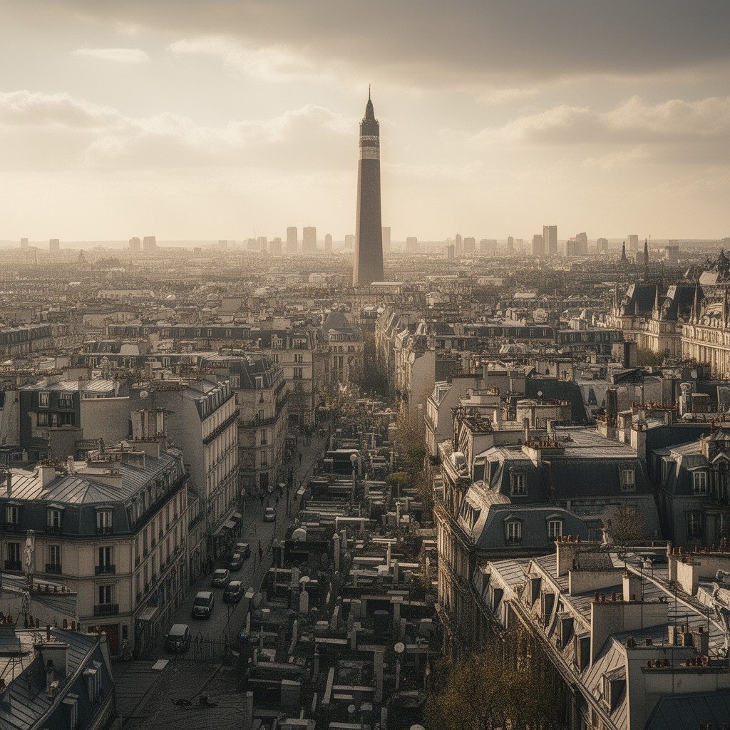 AI-generated illustration of Montparnasse