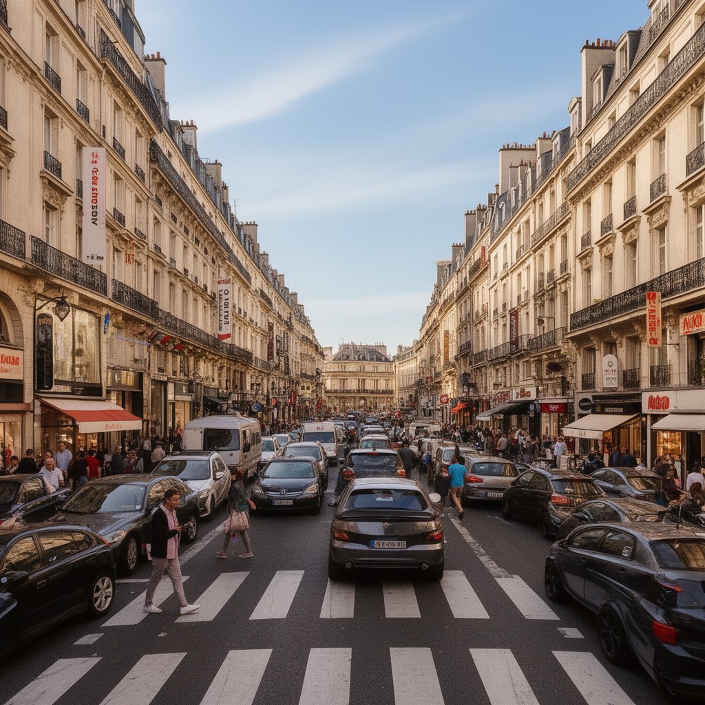 AI-generated illustration of Rue de Rennes