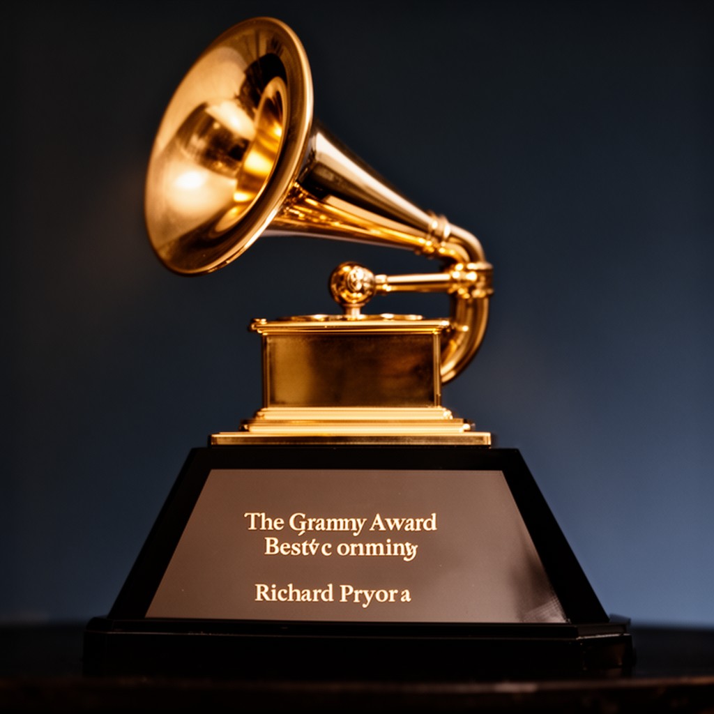 AI-generated illustration of Grammy Award for Best Comedy Recording