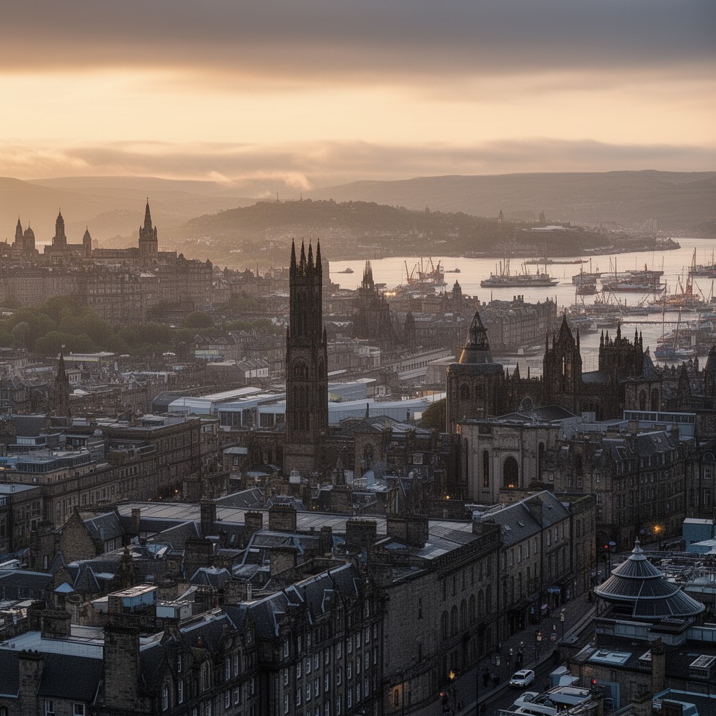 AI-generated illustration of City of Edinburgh council area