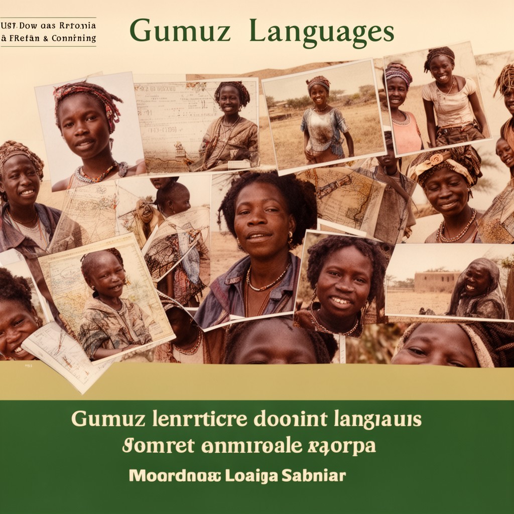 AI-generated illustration of Gumuz languages