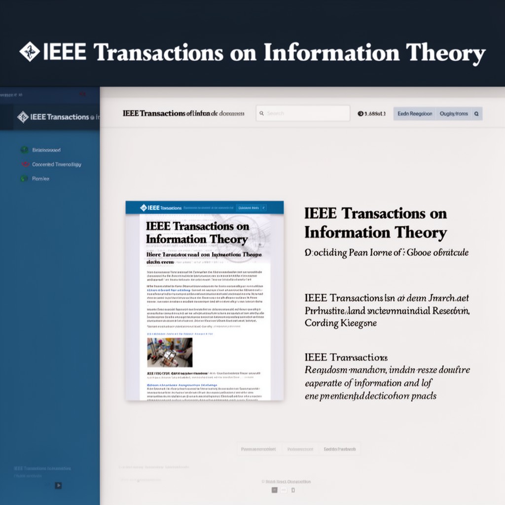 AI-generated illustration of IEEE Transactions on Information Theory